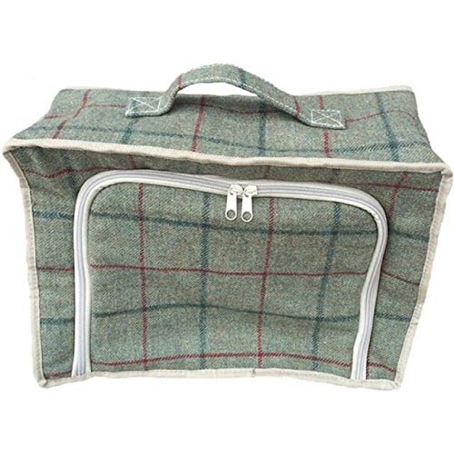 Green Tweed Cooler Picnic Bag