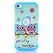 iPod Touch 7 Case,iPod Touch 6 Slim Case,SAVYOU Sunshine Cute Owl Pattern Dual Layer Hybrid Impact Armor Shockproof Hard Case Cover for Apple iPod Touch 5/6/7th Generation Blue