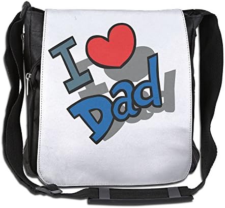 I Love My Father Unisex Messenger Bags Single Shoulder Bags Drawstring Backpack For Traveling School Or Work Backpack Anime Print Laptop Bag School Bag