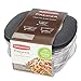 Rubbermaid Premier Easy Find Lids Food Storage Containers, Gray, 6-Piece Set