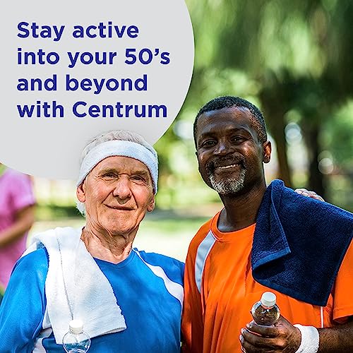 CENTRUM SILVER MEN’S 50+ MULTIVITAMIN WITH VITAMIN D3, B-VITAMINS, ZINC FOR MEMORY AND COGNITION – 200 TABLETS