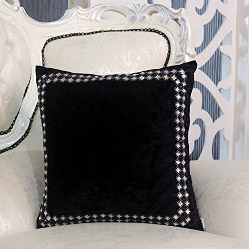 Velvet black and white diamond/Fashion pillow cover/Sofa cushions/Bed backrest pad-A 30x45cm(12x18inch)VersionA