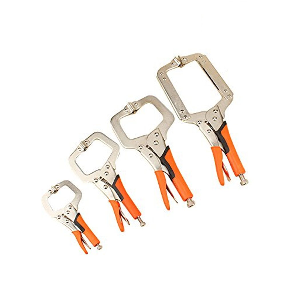 2PK Eclipse Pro Tools Steel Locking C Clamp Regular Tips 275mm Gripping