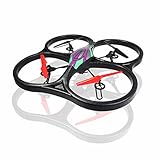 REALACC WLtoys V262 2.4GHz 4CH 6-Axis Gyro Big UFO Quadcopter Drone Long Flight Time Remote Control RC Toy Drone Camera Version RTF(Camera not Included)