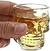 Circleware Skull Face Heavy Base Whiskey Shot Glasses, Set of 6 Party Home Entertainment Dining Beverage Drinking Glassware for Brandy, Liquor, Bar Decor, Jello Cups, 1.7 oz, Fun Shooters, 1.75 oz,