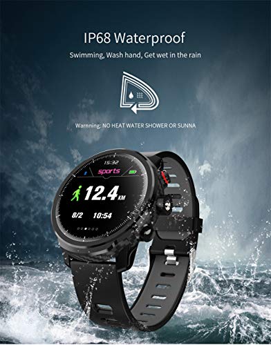 Binmer (TM) LED Touchscreen Waterproof Pedometer Sleep Monitor IP68 Heart Rate Band Wristband Bracelet Wrist Smart Watch (Green)
