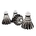 KEVENZ 12-Pack Advanced Goose Feather Badminton Shuttlecocks,Nylon Feather Shuttlecocks High Speed Badminton Birdies Balls with Great Stability and Durability (Black)