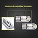 T10 LED Bulbs 1.5W Super Bright 168 501 T10 W5W 194 LED Wedge Light 3030 2SMD Interior Bulbs 12V-24V 6000K For auto car rv Motorcycle (Pack of 10) Xenon White S&D