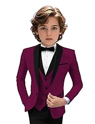 Tuxedo Suits for Boys 3 Pieces Slim Fit Boys Formal