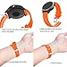 Anrir Watch Bands for Vivoactive 3, 20mm Silicone Bands for Garmin Vivoactive 3/Forerunner 645 Music/Galaxy 42mm/Galaxy Watch 3 41mm/Galaxy Watch Active 2 40mm/44mm-Orange