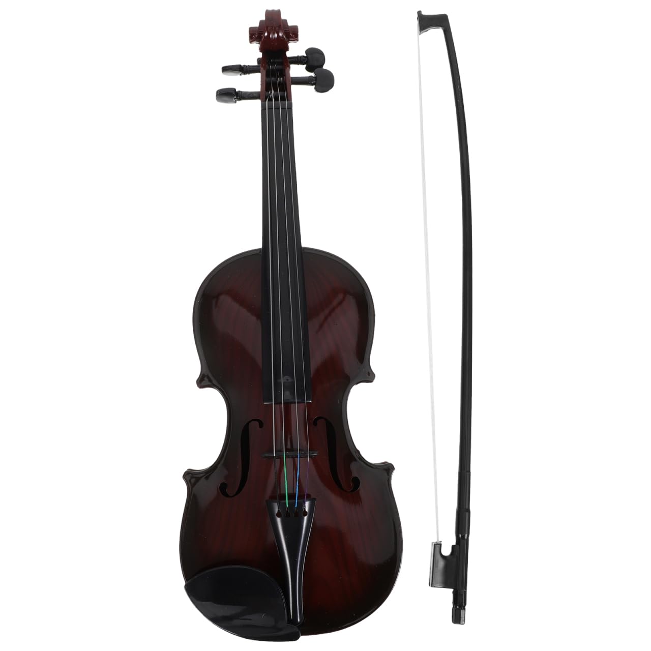 Amosfun Fake Violin Toy, Simulation Playable Violin, Kids Musical Toy Educational Prop, Faux Instrument Model for Display (40cm, Random Color)