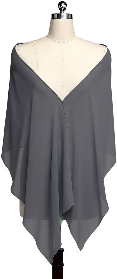 Prettybabyonline Sheer Soft Chiffon Women's Shawls Wraps Stole 17 Colors (79inches 19inches)