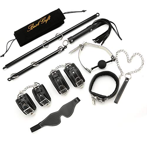 2pcs Black Expandable Spreader Bar with 14pcs Adjustable Straps Kit for Home Gyms Yoga (Black Kit) - Thumbnail 7