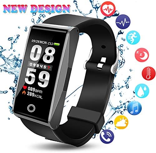 Fitness Tracker Activity Sports Smart Bracelet Wristband for Men Women Kids with Pedometer Waterproof IP67 Heart Rate Monitor Sleep Tracker Call Text Message Reminder Compatible with IOS Android Phone