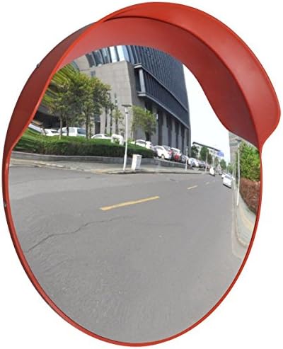 Outdoor Road Traffic Convex PC Mirror Safety & Security, Wide Angle Driveway, 18"