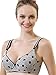 CAKYE® Women's Cotton Soft Cup Underwire Maternity Nursing Bra (36B, Gray)