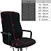 BCP Stripe Stretch Office Chair Cover Chair Pad Chair Slipcover, L Size (Black)