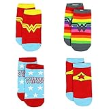 Wonder Woman Girls 4 pack Socks (Little Kid/Big Kid)