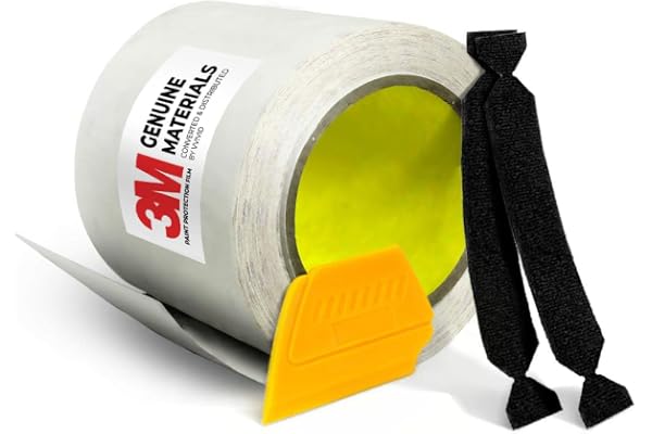 VViViD 3M Clear Paint Protection Vinyl Film 4 Inch Wide Choose Your Size Including Tools (4 Inch x 72 Inch)