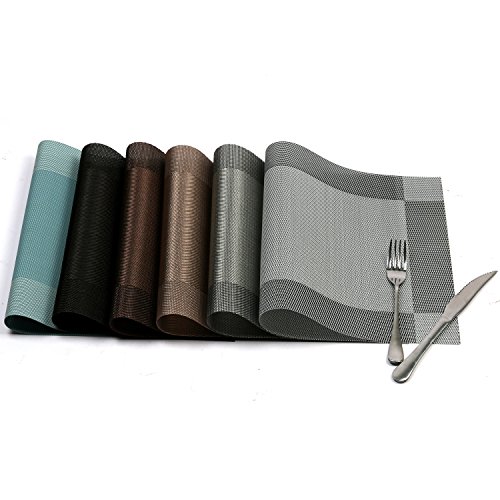U'Artlines Placemat, Crossweave Woven Vinyl NonSlip Insulation