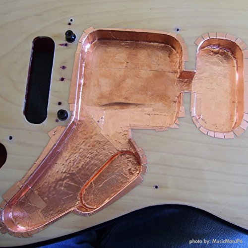 Copper Tape EMI Shielding for Electric and Bass Guitar Pickups and