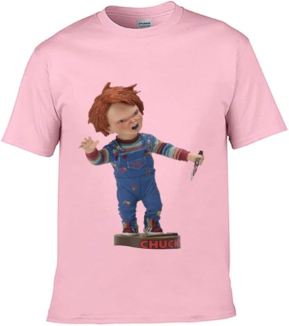 Amazon キッズ 子供 プリント Tシャツ 半袖 ティーシャツ チャッキー チャイルド プレイ おしゃれ クルーネック トップス 男の子 女の子 ボーイズ カットソー 子供服 可愛い かっこいい コットン100 Tシャツ カットソー 通販