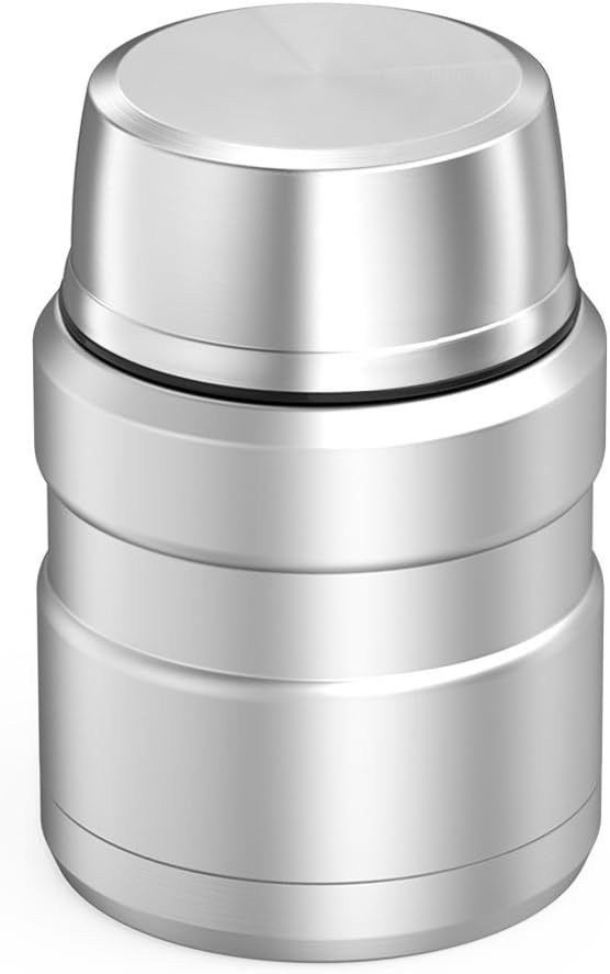 Thermos Stainless King 16 Ounce Food Jar with Folding Spoon, Stainless Steel: Kitchen & Dining