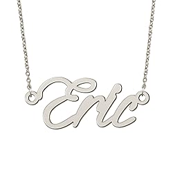 BYBWBL Eric Name Pendant Necklace Silver Color