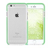 iPhone 6S Case, iPhone 6 Case, FYY[Patent Shockproof][Military Material] Ultra Slim Fit Hybrid Clear Bumper Case Soft Silicone Gel Rubber Shockproof Impact Resistance Cover for iPhone 6S/6 Mint Green