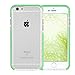 iPhone 6S Case, iPhone 6 Case, FYY[Patent Shockproof][Military Material] Ultra Slim Fit Hybrid Clear Bumper Case Soft Silicone Gel Rubber Shockproof Impact Resistance Cover for iPhone 6S/6 Mint Green