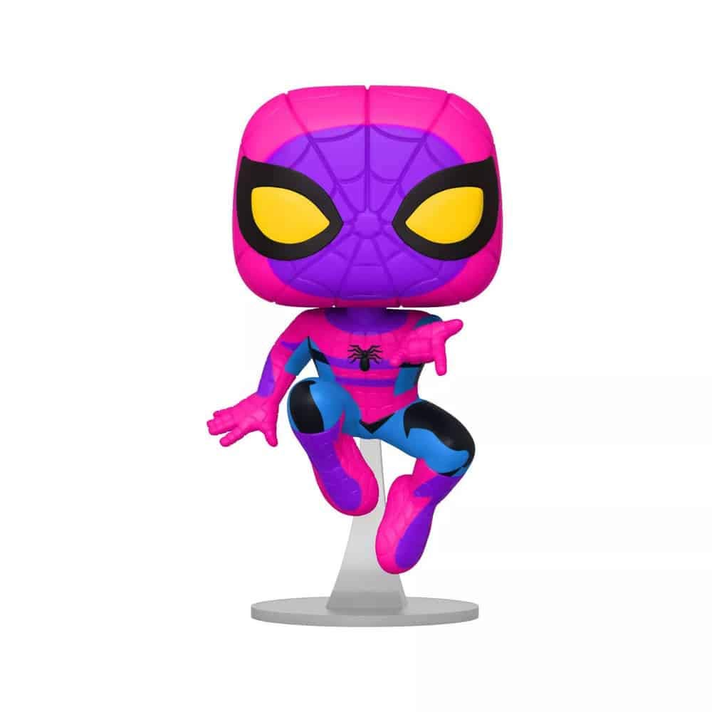Funko Pop! Marvel: Blacklight Spider-Man Vinyl Figure Exclusive Black Light Edition Spiderman – Pop Only