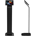 Locking Stand Kiosk – CTA Premium Small Locking Support Base Kiosk with Steel Body and Heavy-Duty Security Enclosure - iPad mini A17 Pro & 1/2/3/4/5/6 - Samsung Tab A 8″