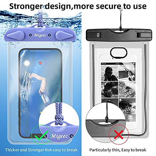 Migeec Waterproof Phone Case (2 Packs) IPX8 Waterproof Phone Pouch