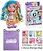 Hairdorables Dolls Gift Bundle - (1) Collectible Series 1 Surprise Doll (Styles May Vary) + (6) Shopkins Stickers + BONUS Action Media Storage Bag!