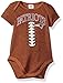 Gerber NFL New England Patriots Unisex-Baby Short-Sleeve Bodysuit, Brown, 0-3 Months