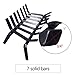 AMAGABELI GARDEN & HOME Fireplace Log Grate 17 inch Wrought Iron Fire Grates Heavy Duty Solid Steel Chimney Hearth 3/4