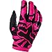 Fox Racing Dirtpaw Race Youth Girls MX Motorcycle Gloves - Black/Pink / Large