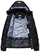 wantdo Men's Breathable Rain Jacket Mesh Lined Hiking Coat Sportswear Black XL