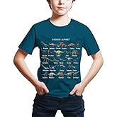 FiveEarl Kids Print 3D Dinosaurs Tees Shirts for Youth Boys Girls 4-14 Years