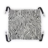 Pecute Pet Animal Cat Kitty Hanging Ferret Hammock Zebra Stripe Design Bed Bunk Sleep Pad Size L