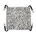 Pecute Pet Animal Cat Kitty Hanging Ferret Hammock Zebra Stripe Design Bed Bunk Sleep Pad Size L