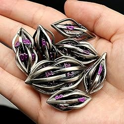 FONVGOGO D&D Metal Dice Set Arcanum with Box Hollow