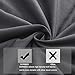 SORMAG Duvet Cover Queen Gray Microfiber with Zipper Close Duvet Cover Set 3 Piece (90x90)