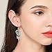 S925 Sterling Silver Dream Catcher Feather Forever Love Heart Earrings