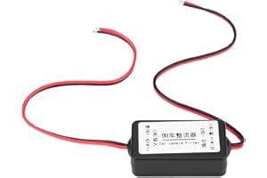 Chazcool Car Camera Filter, Rear View Rectifier for Germany American Car Series, 12V DC Power Relay Capacitor Filter Connector for Backup Camera
