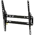 AVF Steel Flat and Tilt Low Profile TV Wall Mount for Most 25" to 55" in Black