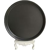 CRYDAY Carbon Steel Non-stick Pizza Pan Round Oven Tray Homemade Pizza Baking Sheet (12 inch)