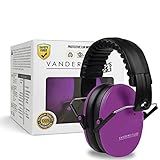 Vanderfields Earmuffs for Kids - Hearing Protection Muffs For Children Small Adults Women - Foldable Design Ear Defenders Protector with Adjustable Padded Headband for Optimal Noise Reduction