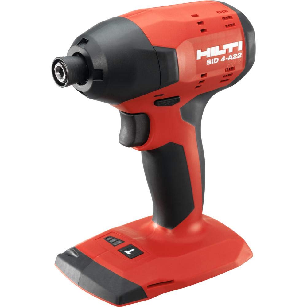 Cuerpo de herramienta de destornillador de impacto Hilti SID 4-A22, inalámbrico, hexagonal, de iones de litio, 22 voltios, 1/4