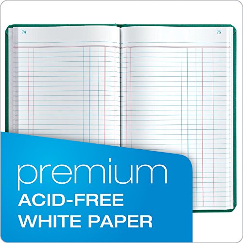 Boorum & Pease 66 Series Account Book, Journal Ruled, Green, 500 Pages